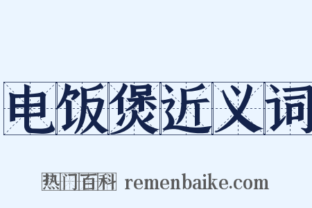 电饭煲近义词是什么意思的图片